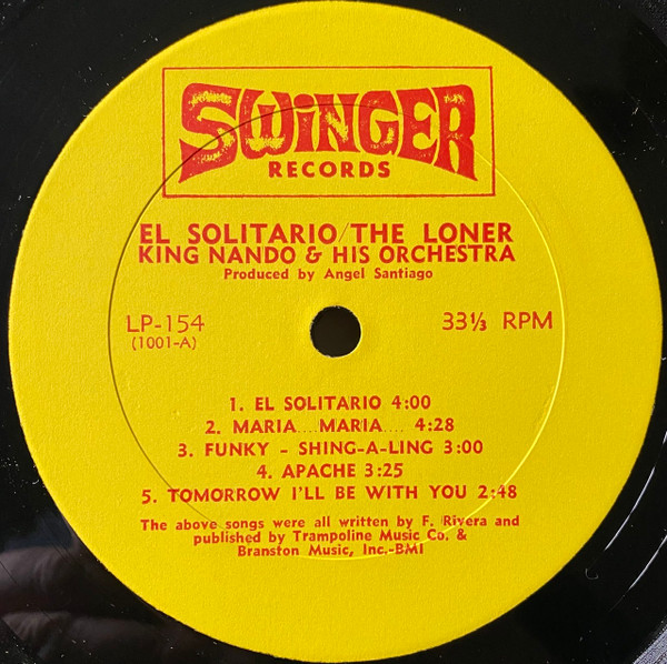 King Nando – El Solitario (The Loner) (1968, Vinyl) - Discogs