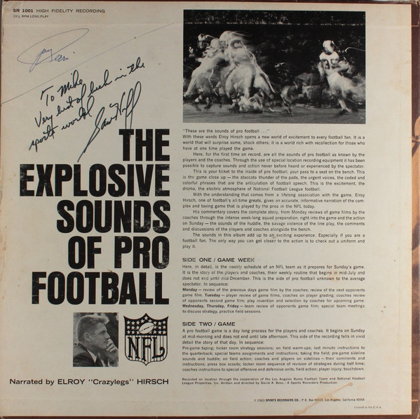 ladda ner album Elroy Hirsch - The Explosive Sounds Of Pro Football