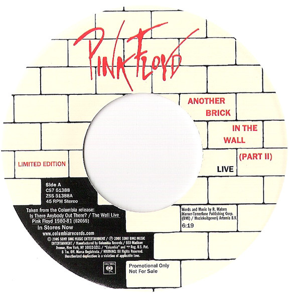 Pink Floyd cd SINGLE Another Brick in the Wall Part 2 The Remixes RARE OOP  NEW