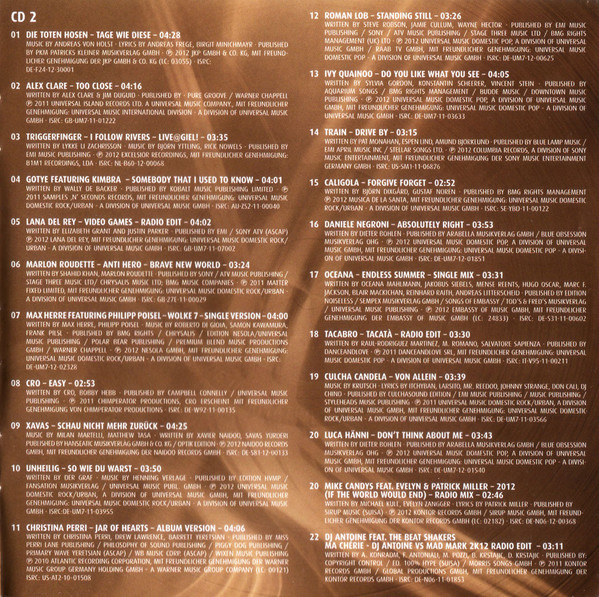 last ned album Various - Die Ultimative Chart Show Die Erfolgreichsten Hits 2012
