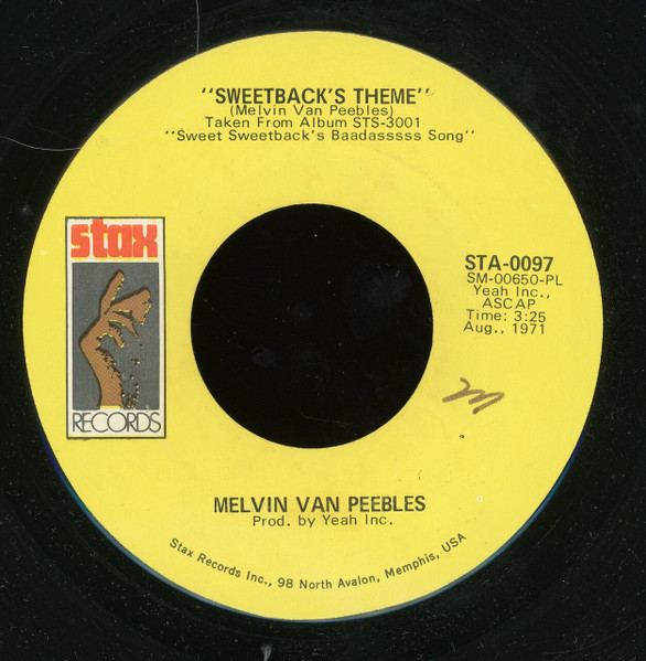 Melvin Van Peebles – Sweetback's Theme (1971, Vinyl) - Discogs