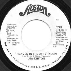 Lew Kirton – Heaven In The Afternoon (1978, Vinyl) - Discogs