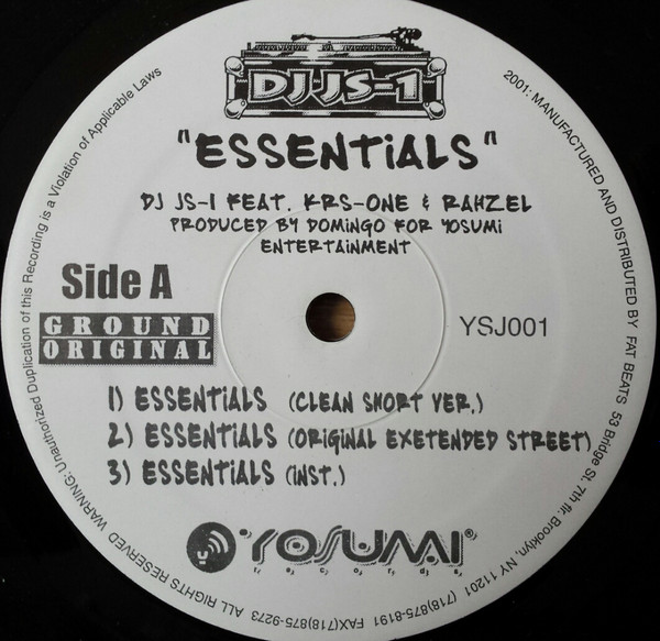 DJ JS-1 – Essentials (2001, Vinyl) - Discogs