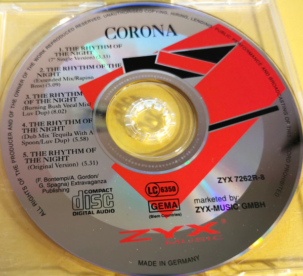 télécharger l'album Corona - The Rhythm Of The Night UK Remixes