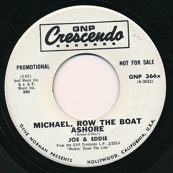 Joe Eddie Michael Row The Boat Ashore 1965 Vinyl Discogs