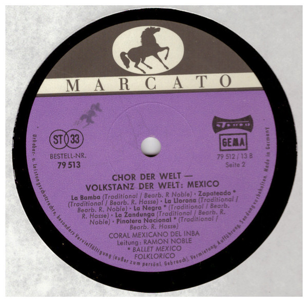 baixar álbum Coral Mexicano Del Inba, Ramon Noble - Chor Der Welt Volkstanz Der Welt Mexico