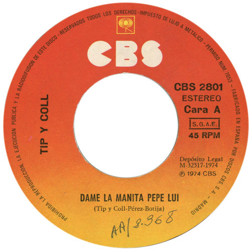 baixar álbum Tip Y Coll - Dame La Manita Pepe Lui