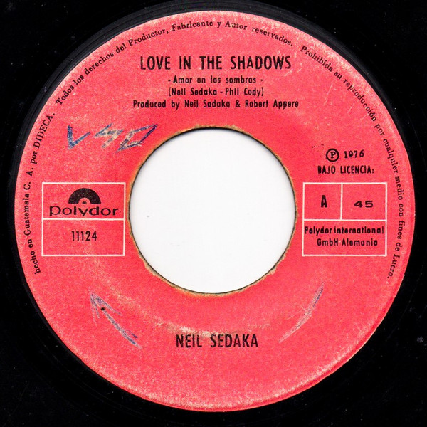 lataa albumi Neil Sedaka - Love In The ShadowsBaby Dont Let It Mess Your Mind