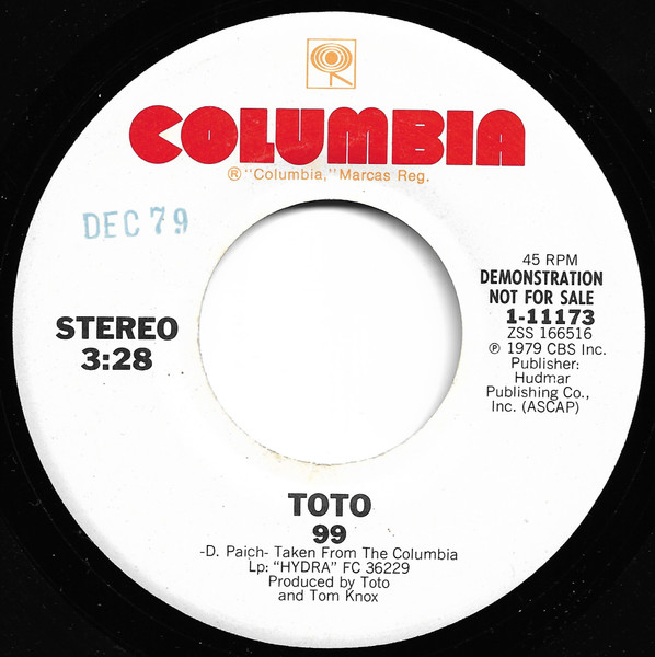 Toto – 99 (1979, Square, Vinyl) - Discogs