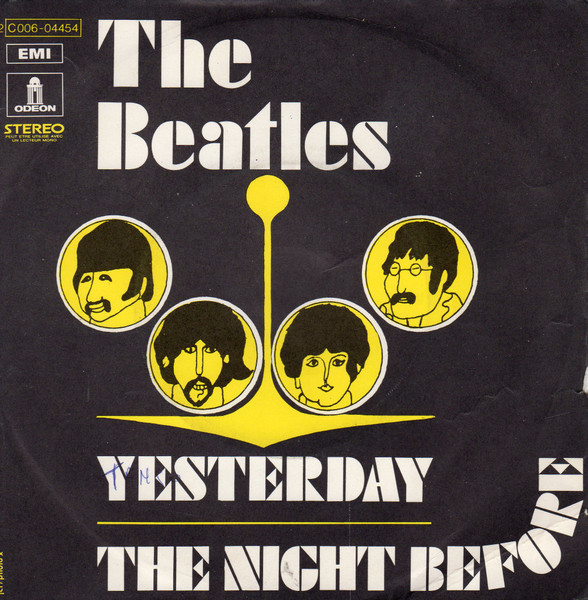 The Beatles – Yesterday / The Night Before (1973, Vinyl) - Discogs