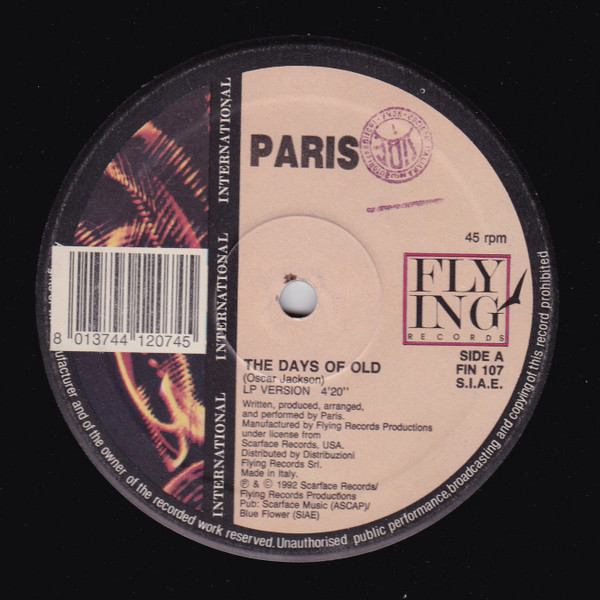 Album herunterladen Paris - The Days Of Old Bush Killa