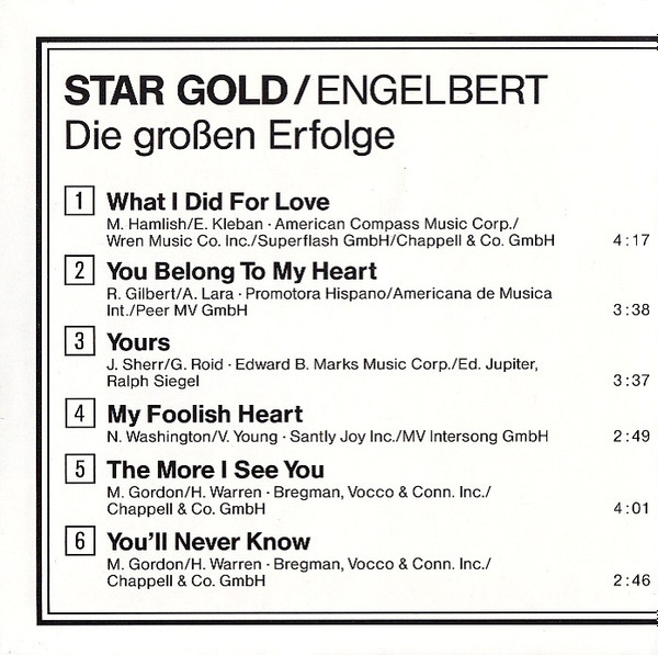 baixar álbum Engelbert - Die Großen Erfolge
