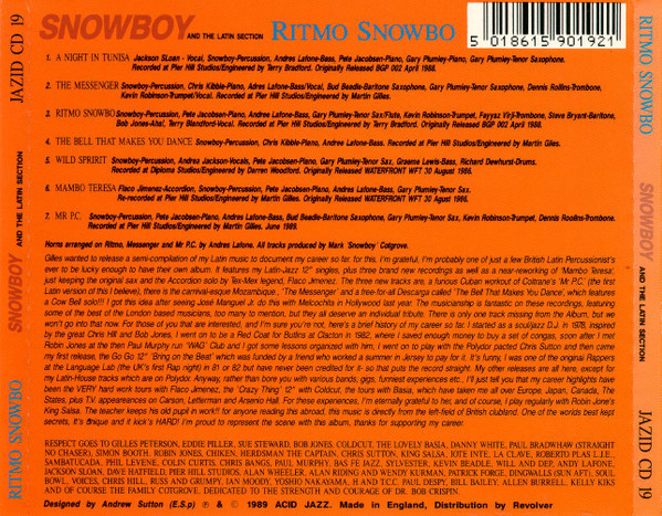 lataa albumi Snowboy And The Latin Section - Ritmo Snowbo