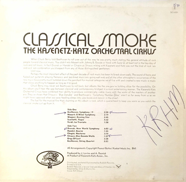 last ned album KasenetzKatz Orchestral Cirkus - Classical Smoke