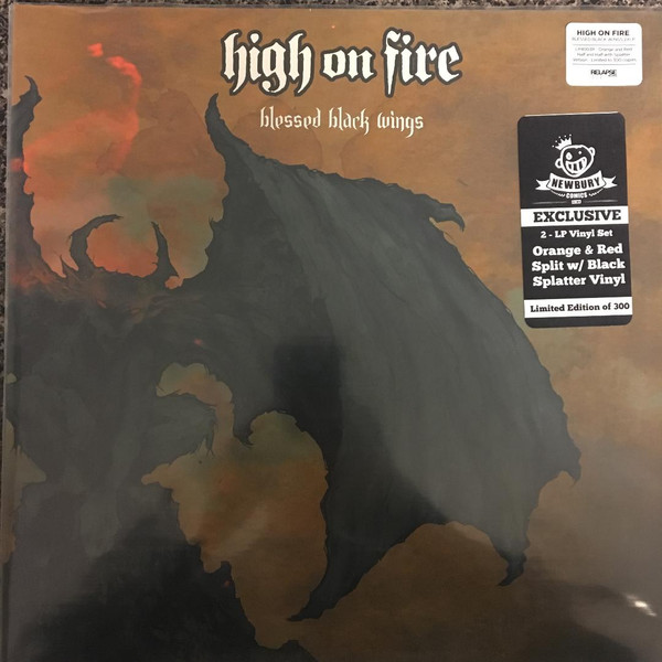 On Fire – Blessed Black (2018, Orange Red Split with Black Vinyl) - Discogs