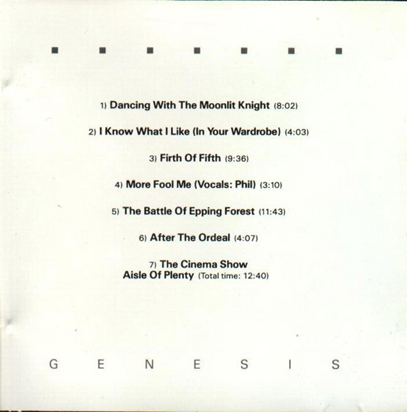 Genesis - Selling England By The Pound | Atlantic (CD 19277) - 5