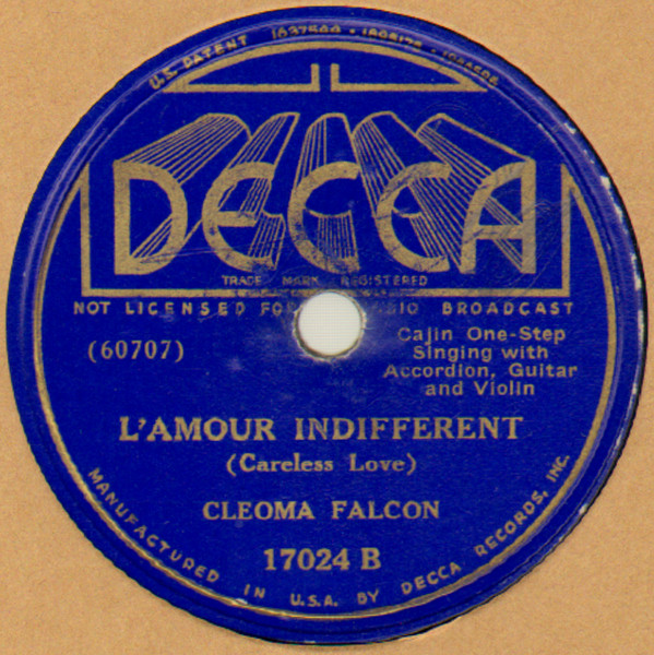 baixar álbum Cleoma Falcon - Pin Solitaire LAmour Indifferent