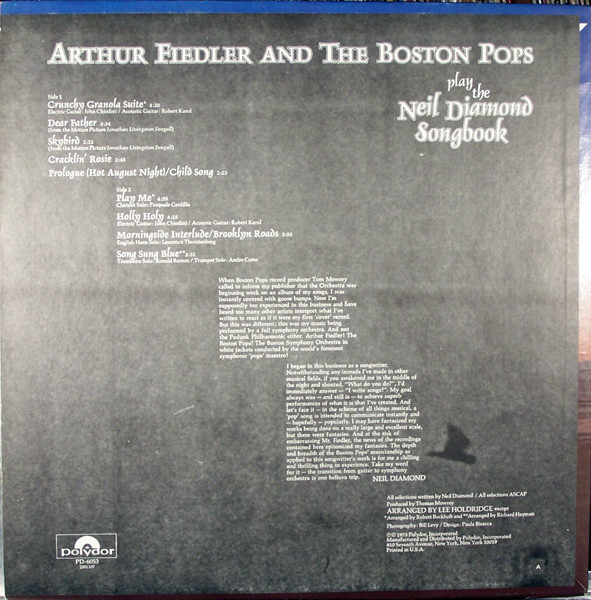 last ned album Arthur Fiedler And The Boston Pops - Play The Neil Diamond Songbook