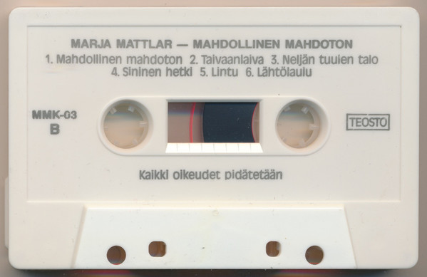 last ned album Marja Mattlar - Mahdollinen Mahdoton