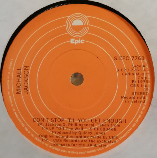 Michael Jackson - Don't Stop 'Til You Get Enough | Releases | Discogs