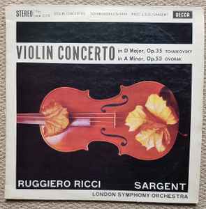 Tchaikovsky, Sargent, Ruggiero Ricci, London Symphony Orchestra ...