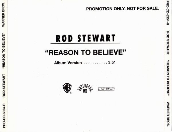 Rod Stewart – Reason To Believe (1993, CD) - Discogs