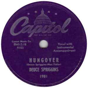Deuce Spriggins - Hungover / Calm, Cool And Collected album cover