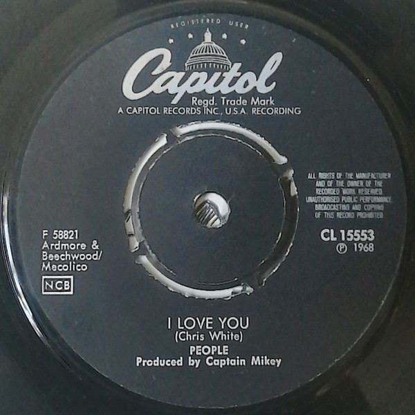 People – I Love You / Somebody Tell Me My Name (1968, Vinyl) - Discogs