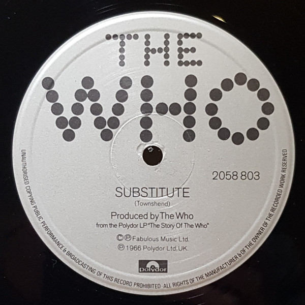 The Who – Substitute (1976, Vinyl) - Discogs