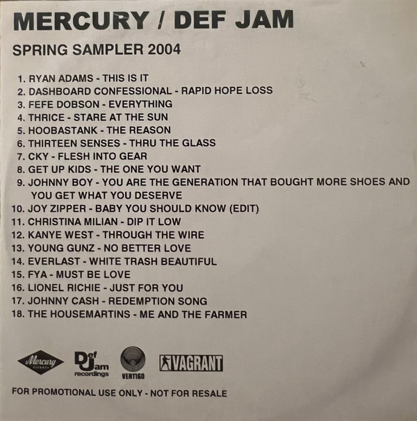 descargar álbum Various - MercuryDef Jam Spring Sampler 2004
