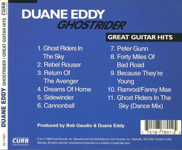 Album herunterladen Duane Eddy - Ghostrider Great Guitar Hits