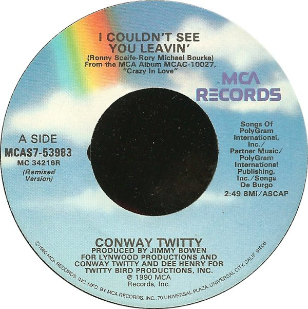 last ned album Conway Twitty - I Couldnt See You Leavin