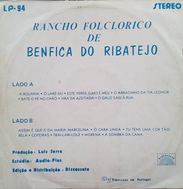 ladda ner album Rancho Folclorico de Benfica do Alentejo - A Rolinha