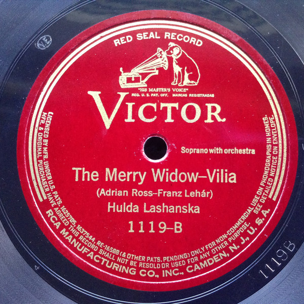 lataa albumi Hulda Lashanska - The Merry Widow Waltz Vilia