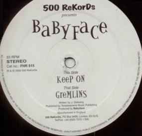 Babyface (2) - Keep On / Gremlins album cover