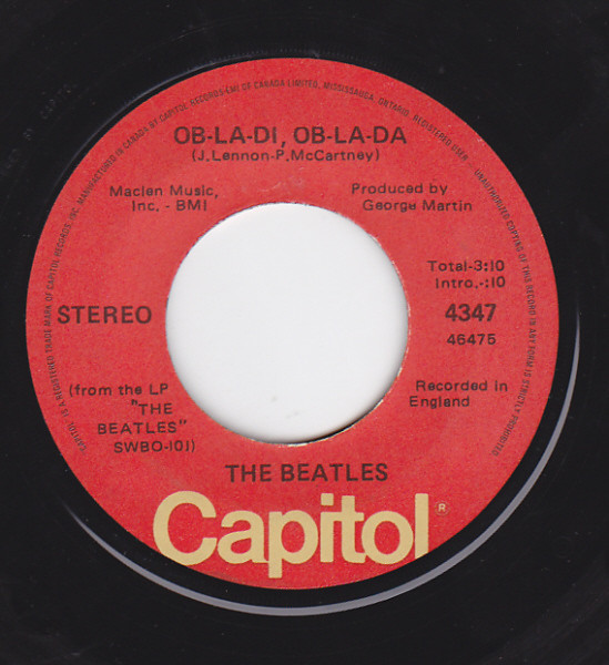 The Beatles – Ob-La-Di, Ob-La-Da / Julia (1983, Rainbow labels, Vinyl) -  Discogs
