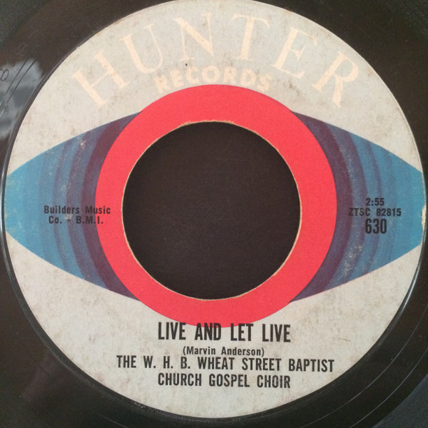 last ned album The W H B Wheat Street Baptist Church Gospel Choir - Searching Live And Let Live