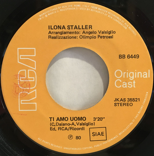 lataa albumi Ilona Staller - Buone Vacanze Ti Amo Uomo