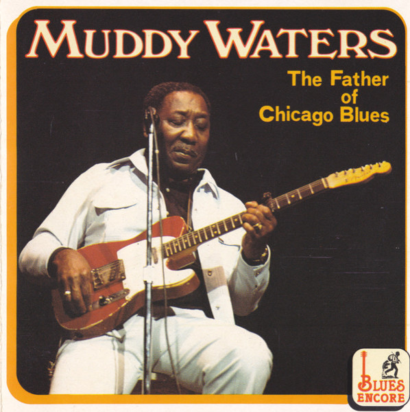 Muddy Waters Father of Chicago Blues T Shirt Mens Licensed Rock N Roll Tee Black
