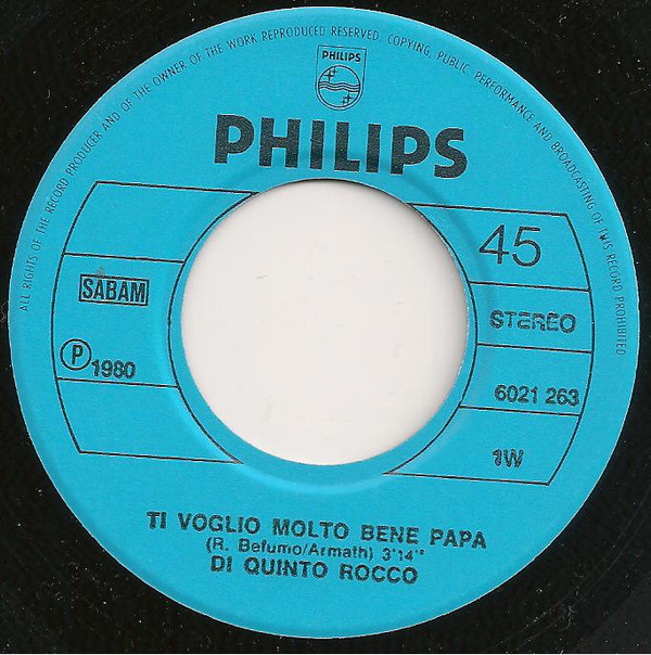 last ned album Di Quinto Rocco - Ti Voglio Molto Bene Papa Je TAime Bien Papa