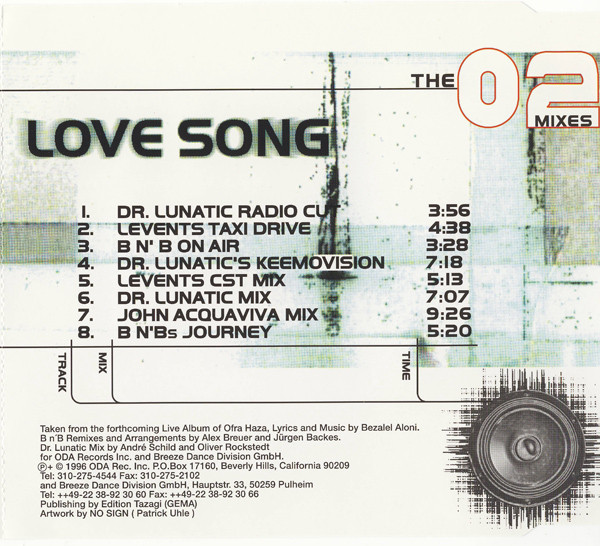 last ned album Ofra Haza - Love Song The O2 Mixes