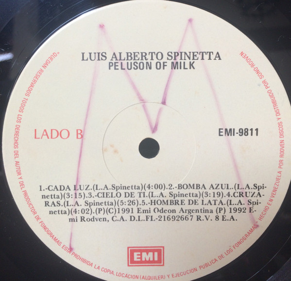 descargar álbum Luis Alberto Spinetta - Peluson Of Milk