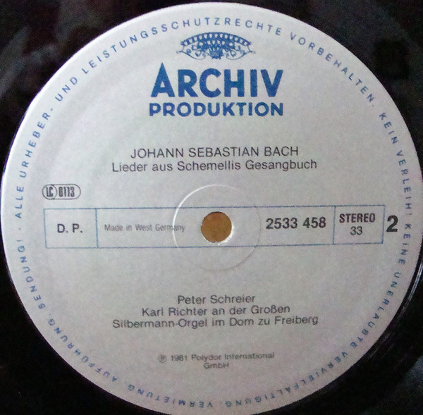 ladda ner album Peter Schreier, Karl Richter, Johann Sebastian Bach - Lieder Aus Schemellis Gesangbuch