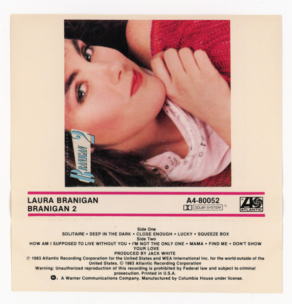 Laura Branigan – Branigan 2 (1983, Vinyl) - Discogs