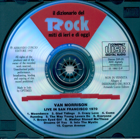 lataa albumi Van Morrison - Live In San Francisco 1970