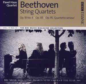 String Quartets Op. 18 No 4, Op. 135, Op. 95 'Quartetto Serioso' - Beethoven, Pavel Haas Quartet