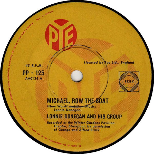 Lonnie Donegan And His Group Michael Row The Boat 1961 Vinyl