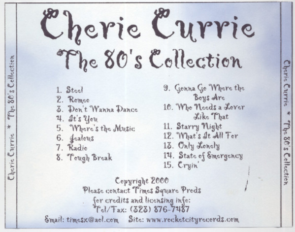lataa albumi Cherie Currie - 80s Collection