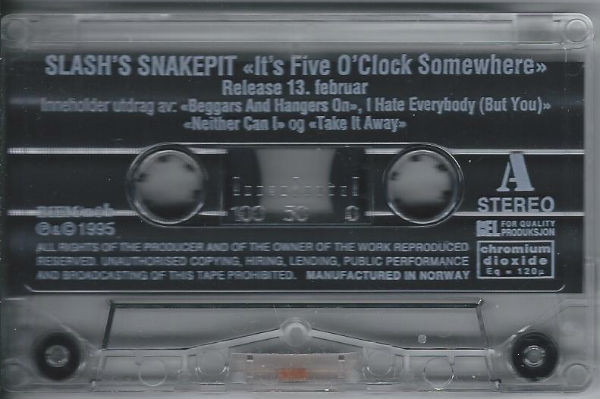 Slash's Snakepit - It's Five O'Clock Somewhere | Releases | Discogs
