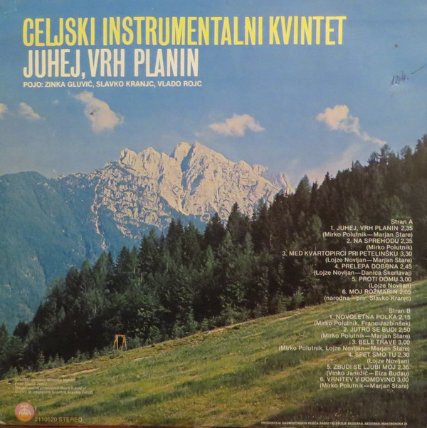 lataa albumi Celjski Instrumentalni Kvintet - Juhej Vrh Planin